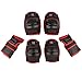 Kids Knee Pads and Elbow Pads Set，Kids Protective Gear Set,Knee Pads Skating Skateboarding BMX Scooter Cycling (Size M Black)