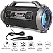 Woozik Rockit Pro Bluetooth Speaker, Indoor Outdoor Wireless Boombox with FM Radio, and Micro SD Card, USB, MIC, and Aux 3.5mm Support, Microphone for Karaoke Machine, Party, LED Lights and Subwooferthumb 1