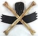LG 12 inch Hand Carved Wood Pirate Skull Cross Bone Shit Happens Sign Plaque Wall Art Decor