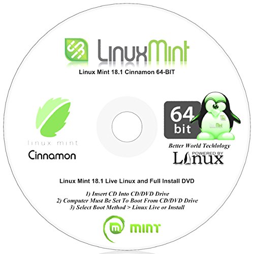 Linux Mint 18.1 Cinnamon Desktop - 32-Bit 64-Bit Support - 2 Disc DVD Set - New Release - Thumbnail 2