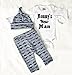 EGELEXY Baby Boys Summer Mamy's New Man Letter Short Sleeve T-Shirt + Pant+ Hat 3pcs Size 0-6 Months (Grey)