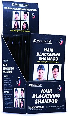 Hair Blackening Shampoo (4-pack) by Miracle Hair