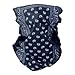 Triple9 Automotive Gear Balaclavas Seamless Face Mask Bandanas (Small Paisley- Navy)