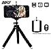 DOFLY Mini Cell Phone Camera Tripod, Octopus Camera Holder Phone Tripod iphone6/iPhone7 Plus/Universal Smartphone/Camera Arbitrary Installed Remote Control(Black)