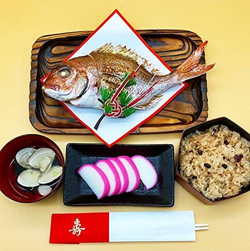 Amazon Co Jp お祝いセット 祝い鯛 料理 天然真鯛塩焼き300g 赤飯 ハマグリ吸い物 かまぼこ その他 食品 飲料 お酒