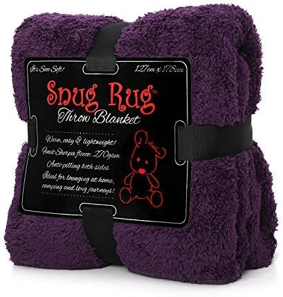 Snug Rug Purple - Special Edition Luxury Sherpa Fleece Snug Rug Throw Blanket