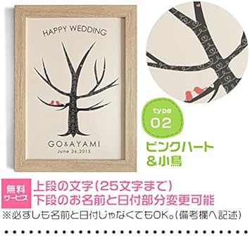Amazon Co Jp 01手書きタッチ ブルー小鳥 3ホワイトウッドフレーム付 名入れ メッセージ 新郎新婦 名入れ無料 ウェルカムボード 結婚式 ウエディングツリー ウェディングツリー ブライダル 案内ボード 結婚式 披露宴 1 5次会 二次会 木製 オーダー 祝福の木 幸せの木