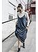 Verdusa Women's Casual Spaghetti Strap Flowy Long Beach Maxi Dress Navy XL