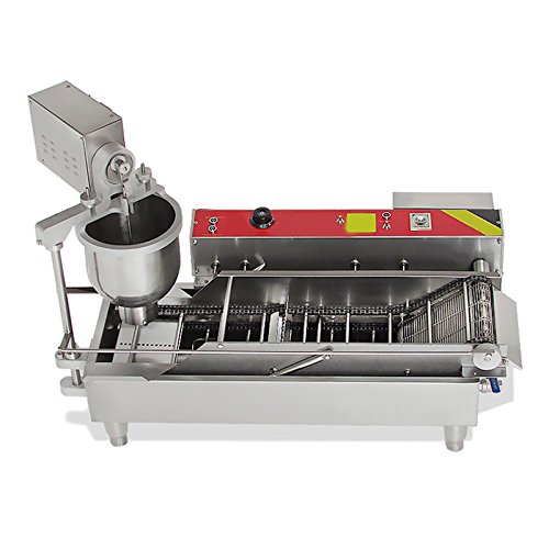 Zinnor Automatic Donut Making Machine, Commercial Doughnut, 7L Donut Maker, 3 Sizes Moulds Auto Donuts, Forming, Frying, Turning, Automatic Temperature Control (2-5days &USA Shipping)