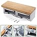 MEIBEI Toilet Paper Holder with Shelf, Double Toilet Roll Holder, Wall Mount Roll Paper Hanger with Mobile Phone Storage