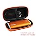 Hermitshell Hard EVA Travel Orange Case fits Jackery Portable Travel Charger Bar 6000mAh Power Outdoors Pocket-Sized Ultra Compact External Battery Power Bank