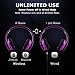 Black/Red/White/Blue/Yellow/Pink More Color Bluetooth Headphones -Wireless- HiFi Stereo- Built in Mic-Phone with Retail Package (Pure Purple)