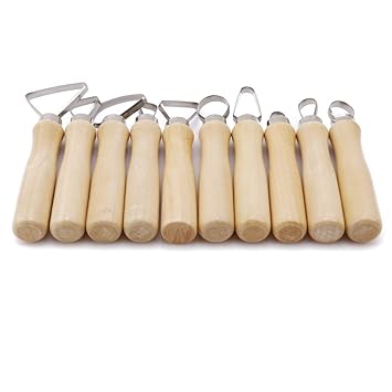 kemai 10 stücke Polymer Clay Sculpting Schnitzwerkzeuge, Ton Keramik Modellierung Set Carving Tools Rock Malerei Kit für Skul
