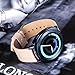 For Samsung Galaxy Watch 42mm Gear Sport Bands, 20mm Premium Soft Genuine Leather Watch Strap with Stainless Clasp, Replacement Band for Ticwatch E/Garmin Vivoactive 3 Smartwatch