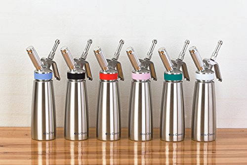 Whipped Cream Dispenser Stainless Steel - Professional Cream Whipper - 500ml Large - Gourmet Set