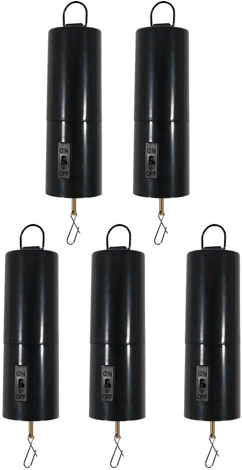 Yundxi Wind Spinner Hanging Motor 30 RPM - Battery Operated - 30rpm (Black 5 Pieces)