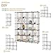 Tespo Wire Storage Cubes Modular Shelving Unit DIY Metal Grid Closet Organizer System, Bookcase, Cabinet (20 Cubes)
