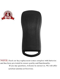 BestRemotes - Llave de repuesto para mando a distancia de Nissan Altima Nissan Maxima 2002-2006 para KBRASTU15 (2 unidades)