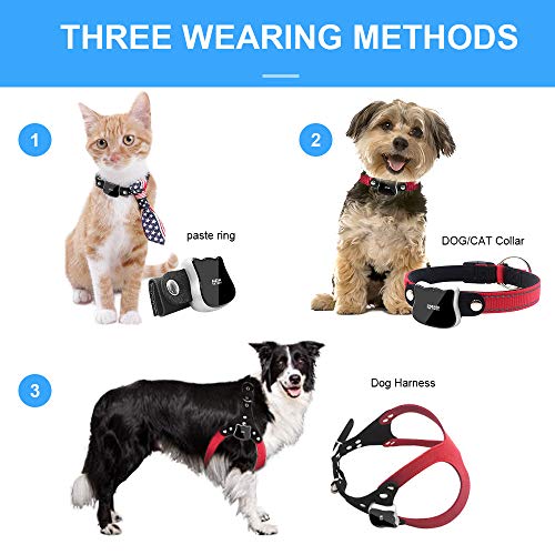 BARTUN Pet GPS Tracker, Real-Time Tracking Collar Device Included SIM Card