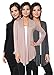 Free to Live Women's 3 Pack Light Weight Open Front Cardigans (Black, Charcoal, Mocha),Large