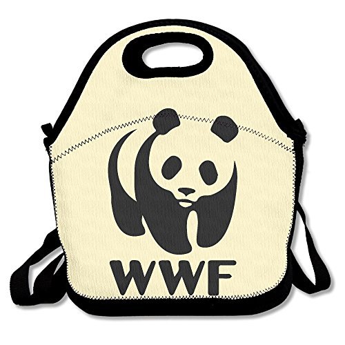 Lunch Tote Bag World Wildlife Fund Wwf Panda Lunch Bags 100% Polyester School Grocery Bags For Travel And Picnic Insulated Waterproof Lunch Box