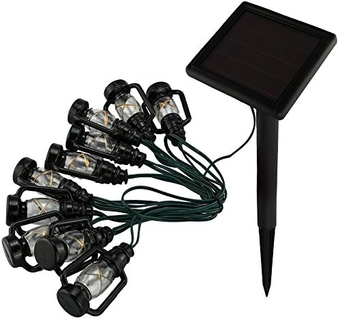 Solar String Lights, Touchshop 10 LEDs Waterproof Outdoor Ambiance Lighting Bulb for Patio, Lawn, Garden, Home, Wedding, Holiday, Christmas Party(Warm White)