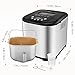 Programmable Bread Maker[2018 Upgraded], Aicok 2.2LB Stainless Steel Bread Machine with Gluten Free Menu setting, 3 Loaf Sizes, 3 Crust Colors, 15-Hour Delay Timer, 1 Hour Keep Warm
