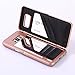 Galaxy S8 Plus Case,Hidden Back Mirror Wallet Case with Stand Feature and Card Holder for Samsung Galaxy S8 Plus (Rose Gold)