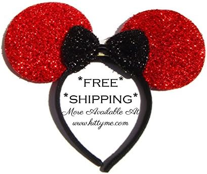 Red Light Up Mickey Ears