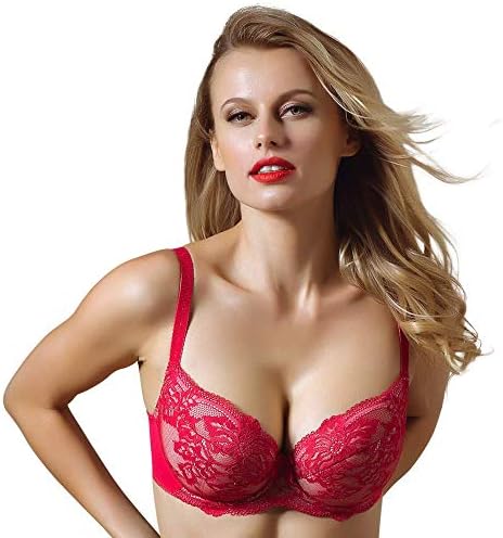 Lavinia Padded Lace Plunge Bra Raspberry Kiss Lingerie