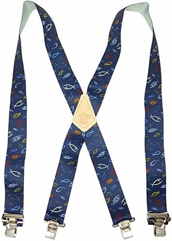 USA MADE CUSTOM SUSPENDERS • 2" WIDE • STRONG METAL CLIPS • BUY AMERICAN !