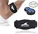 Achiou Tennis Elbow Brace 2 Pack, Compression Golfers Elbow Brace with 2 Pair of Straps for Both Men and Women, Adjustable Elbow Forearm Band, Elbow Support Brace for Tendonitis Pain Relief