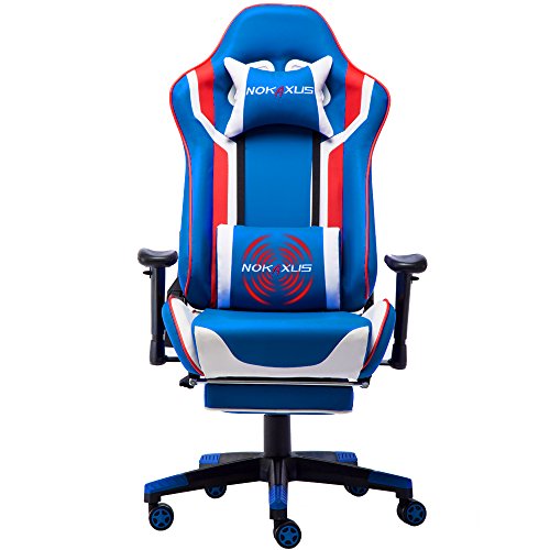 Amazon.com: Nokaxus Gaming Chair Large Size High-Back ...