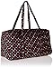 Vera Bradley Women's Cotton Large Travel Duffel Bag, Havana Dots, One Size
