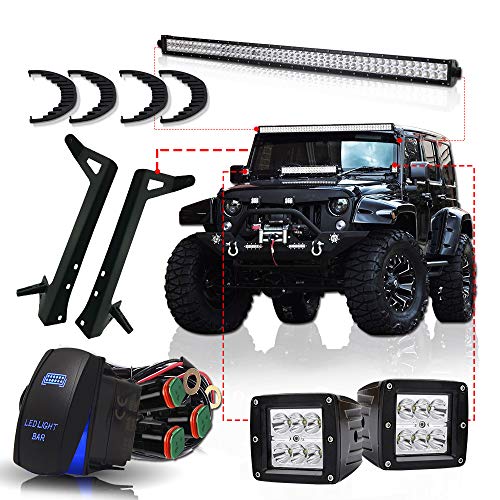 TURBOSII DOT 50" Inch LED Light Bar Offroad