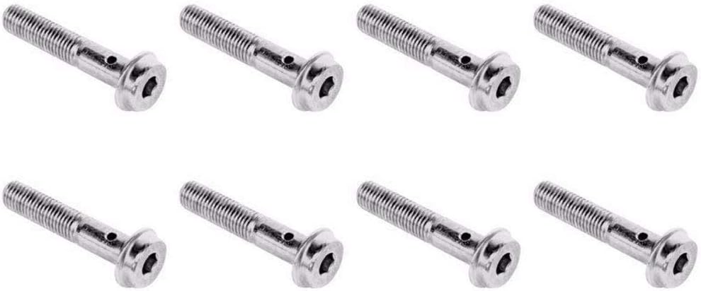 FUEL RETURN LINE BANJO BOLT SET OF 8 FOR 2001-2004.5 GM/CHEVY 6.6L LB7 DURAMAX