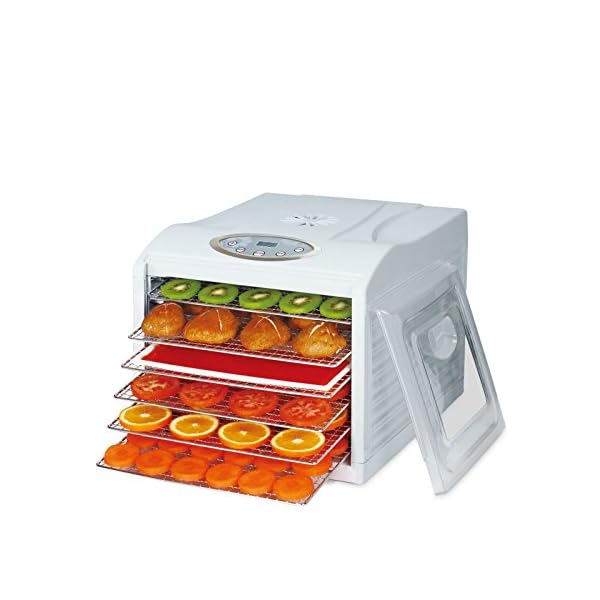 BioChef-Arizona-6-Tray-Food-Dehydrator-with-Stainless-Steel-Trays-1-x-Non-Stick-Tray-Mesh-Sheet BioChef-Arizona-6-Tray-Food-Dehydrator-with-Stainless-Steel-Trays-1-x-Non-Stick-Tray-Mesh-Sheet