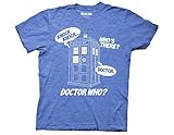 Ripple Junction Doctor Who Knock Knock Adult T-Shirt Small Blue