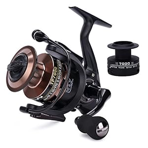 Gosccess Moulinet De Pêche De Mer Moulinet D’eau Douce Eau De Mer 14 + 1bb Roulements à Billes Gauche/droit Interchangeable Poignée Rabattable Pêche Moulinet