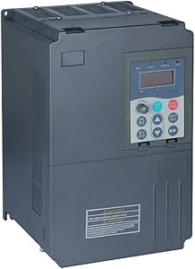 LAPOND High Performance VFD Inverter VFD Drive 4KW 220V 5HP 17A,Variable Frequency Drive For Motor Speed Control,V8 Series (4KW)