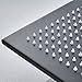 Senlesen Bathroom 10-inch Square Shower Head with LED Light Black Color