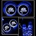 Hcar LED Car Cup Holder Lights for Hyundai 7 Colors Changing USB Charging Mat Luminescent Cup Pad Interior Atmosphere Lamp 2Pcs