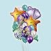 Mermaid Party Supplies with Decorations| Birthday Banner Balloons Cake topper Fish net Under The Sea