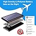 Portable Charger Power Bank Solar Charger-24000mAh External Battery Pack High Capacity with USB Fan and 3 USB Port for All The Smart Phone,Android Phone,and Other Tablet-(red)