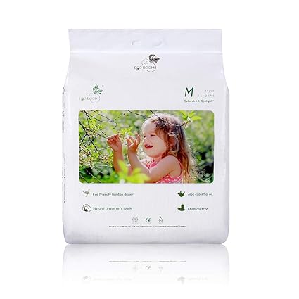 Eco Boom Baby Bamboo Biodegradable Disposable Diapers Infant Eco