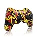 PS3 Controller Wireless Dualshock Remote/Gamepad for Sony Playstation 3 Bluetooth PS3 Sixaxis Joystick with Charging Cable(Flame)