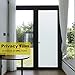 Window Films, No Adhesive Static Decorative Privacy Frosted Window Films for Glass (White, 17.7 x 78.7 inch)