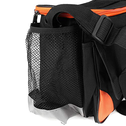 DHTOMC Angelkasten Fischen Tasche wasserdichte 1200D Oxford-Fischerei-Gerät-Beutel-bewegliche Schultertasche Schwarz… – Bild 8