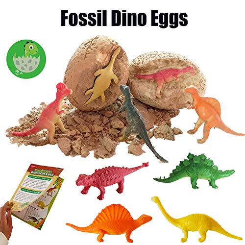 12 Dino Eggs Dig Kit--Best Dinosaur Fossil Excavation Eggs Kit with 12 Cute Dino Figures, Dig Up! Great Dino Eggs Toy, Best Science STEM Gift and Party Favors for Kids - Thumbnail 4