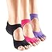 toesox Womens Bella Half Toe 3-Pack